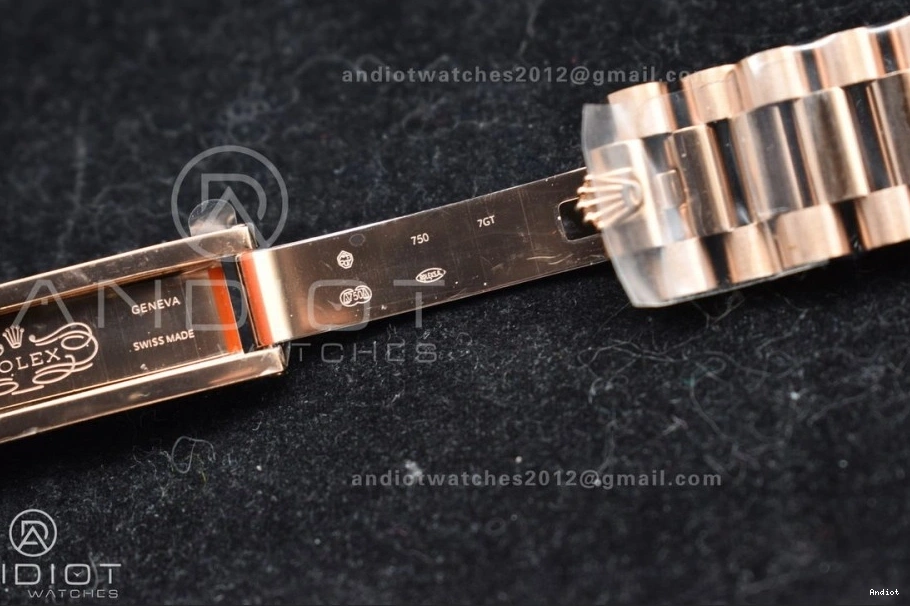 Bracelet President GMF RG 40 DayDate Dial A2836 V2 Crystal Steel On RG 904L Markers Plated 0303